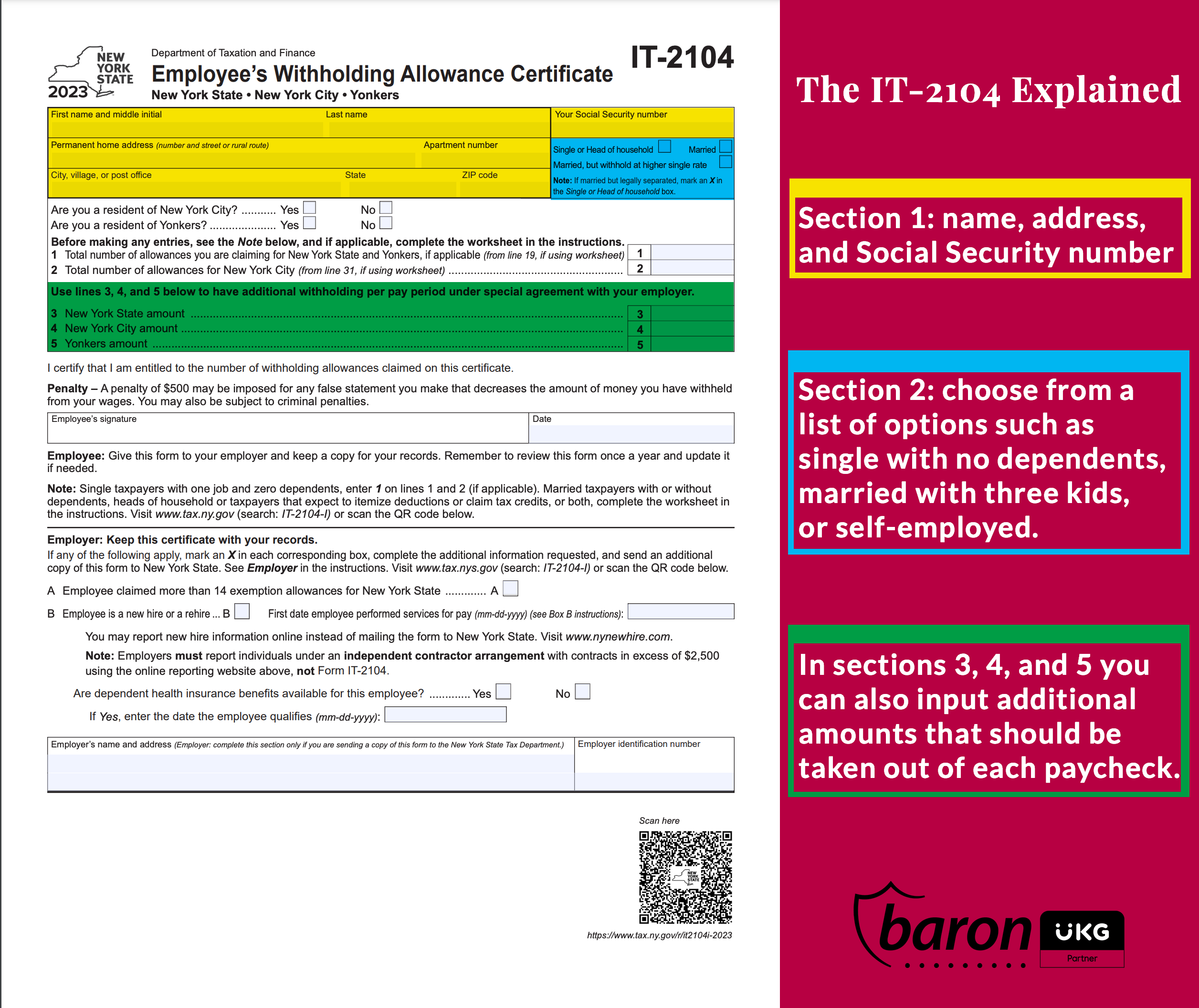 What is the IT2104 Form? Baron Payroll